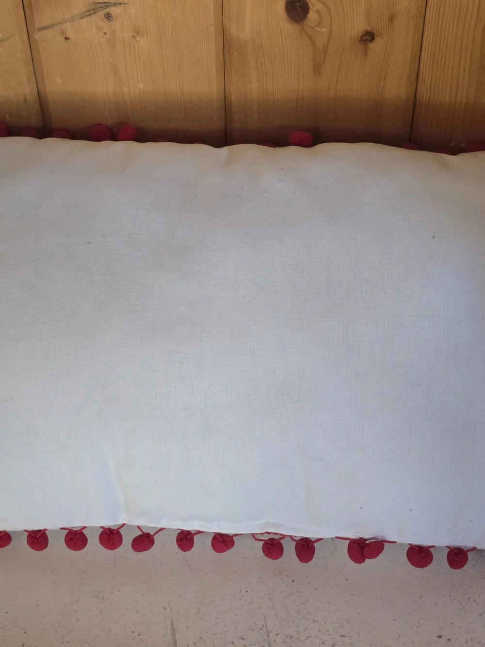 Christmas Holiday Decorative Pillow - Red and White